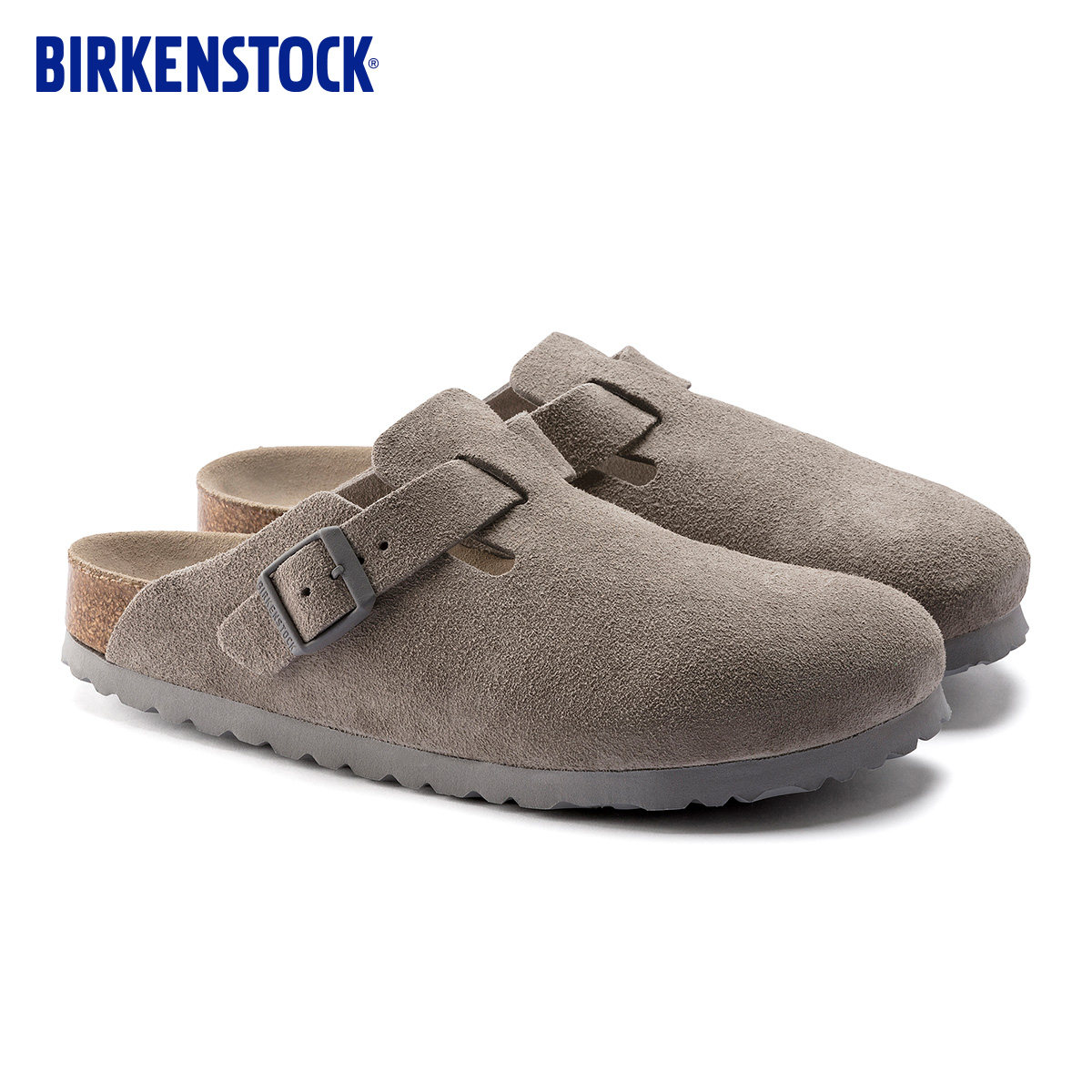 BIRKENSTOCK勃肯德国进口男女款绒面革软底Boston包头拖鞋,淘宝优惠券,粉丝福利购,淘宝优惠卷