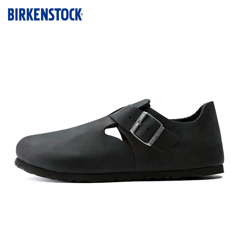 BIRKENSTOCK勃肯时尚软木休闲鞋男女同款牛皮革低帮鞋 London系列 - 图0