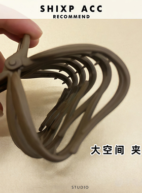 巨能抓巨好看南瓜鲨鱼抓夹子女后脑勺发量大号头发夹2026新款头饰