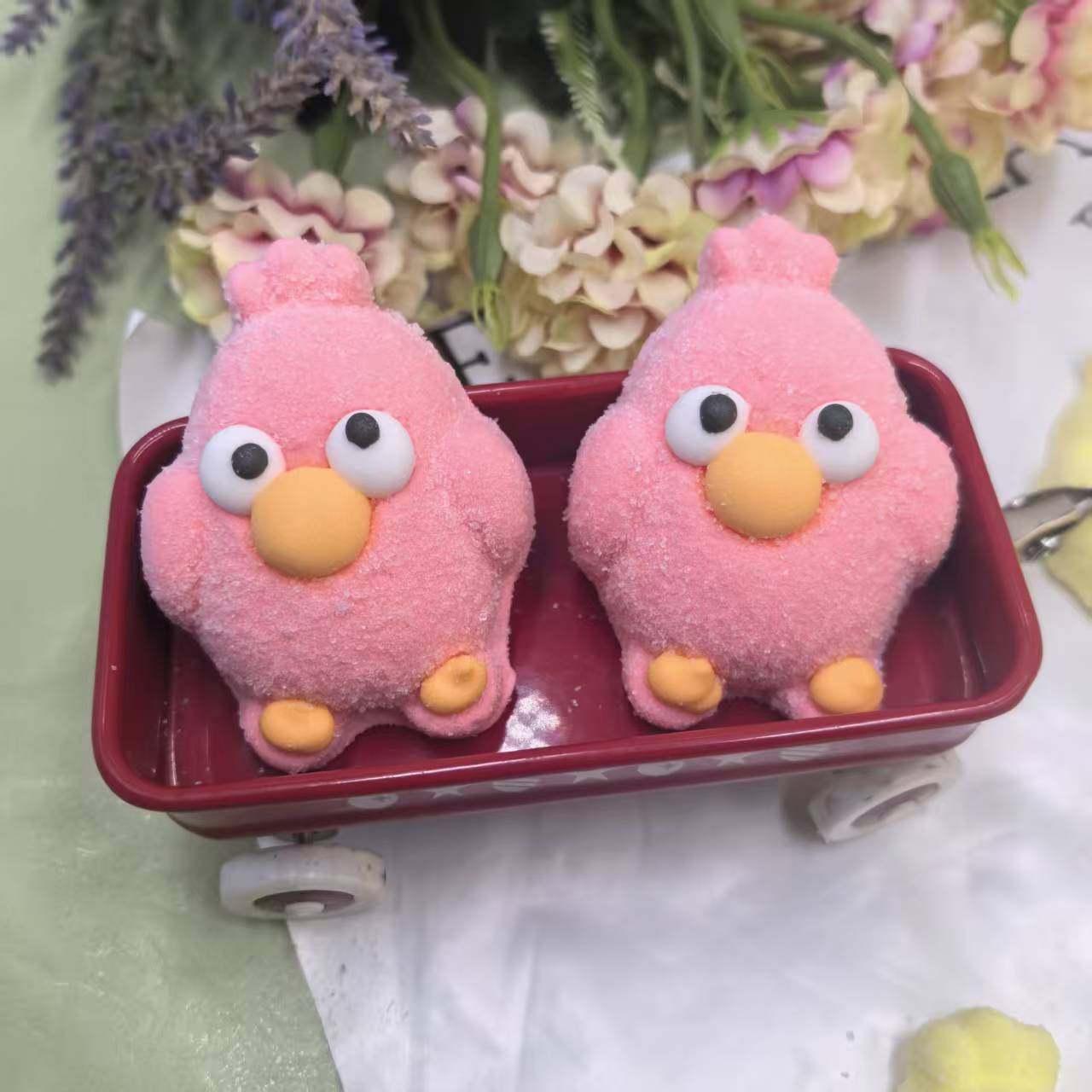 粉色小鸡棉花糖卡通动物蛋糕糕生日摆件串糖葫芦diy创意动物糖果,淘宝优惠券,粉丝福利购,淘宝优惠卷