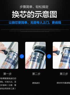 海尔不锈钢净水器603-5A正品滤芯