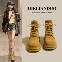 Olai Yan Electing Tianburun kicking in no bad rhubarb boots male and female classic paragraph 10361 Outdoor casual Martin boots 10061