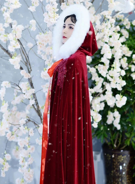 秀禾服红色新娘中式婚礼古装披风