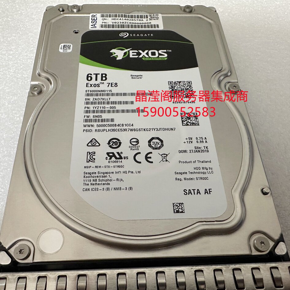 浪潮 NF5280M6 NF5270M6 NF5466M6 6T 7.2K 3.5 SATA 服务器硬盘 - 图0