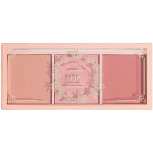 正品】绿色生活 儿童舞台专用腮红 三色腮红盘眼影裸妆自然橘粉奶 - 图3