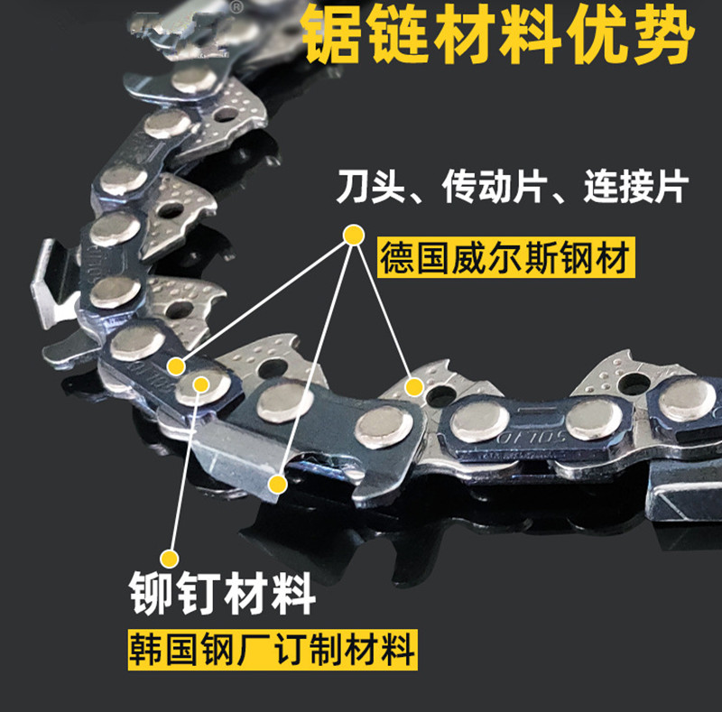 德国进口325汽油锯链条20寸18寸16寸伐木锯钛合金导板自磨电链锯 - 图0