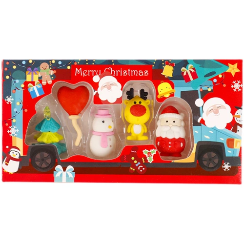 Apple, креативные рождественские канцтовары для школьников, ластик, комплект для детского сада, подарок на день рождения