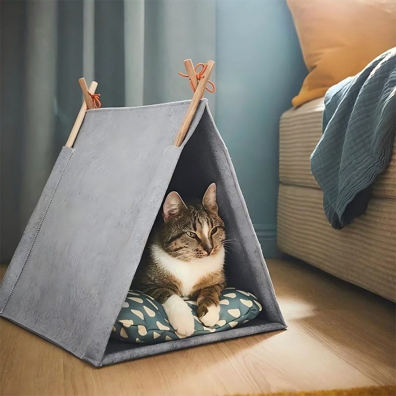 猫窝冬季保暖室内可拆洗宠物帐篷猫狗窝四季通用封闭式猫咪帐篷屋,淘宝优惠券,粉丝福利购,淘宝优惠卷