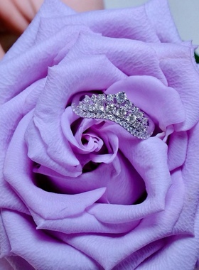 18k金钻石公主皇冠戒指