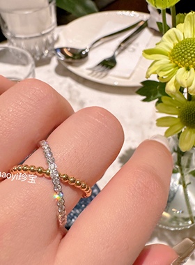 18k金欧美钻石戒指男女通用