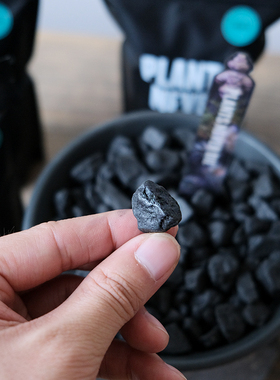 pnd无尘环保块根植物黑色铺面石多肉化妆沙透气颗粒盆栽装饰石子