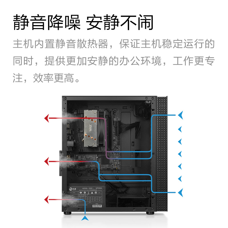 宁美国度酷睿i5 12400/11400F办公家用设计台式电脑DIY组装机全套-图1