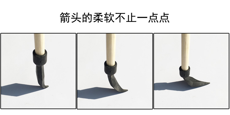 传统竹箭杆箭枝 弓箭箭矢投壶投箭带卡槽橡胶软箭头儿童玩具包邮 - 图2