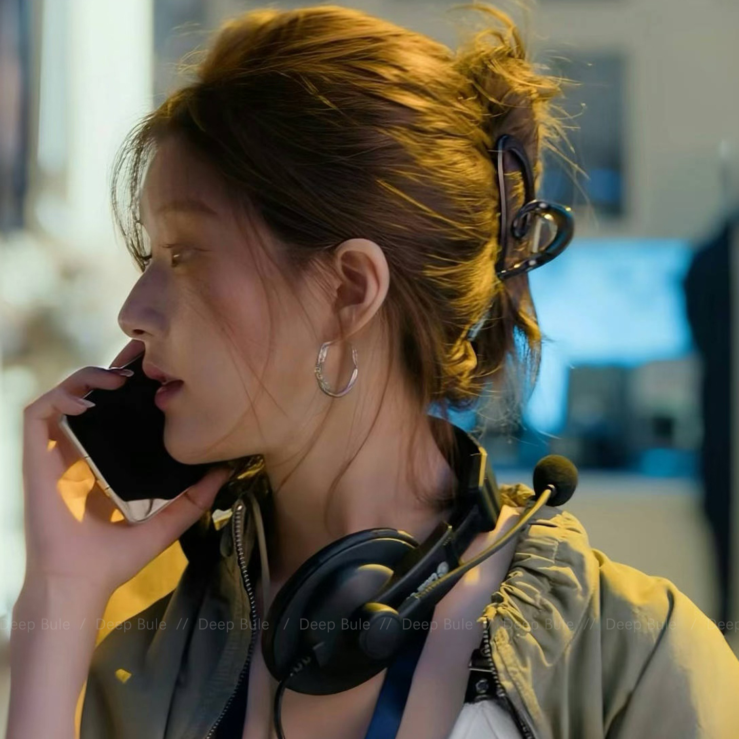 许我耀眼赵露思许妍同款黑色爱心抓夹后脑勺盘发高级感鲨鱼夹发夹 - 图0