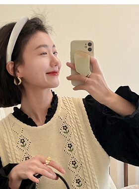 刘亦菲同款黄色发箍女款高颅顶发卡头箍2026新款高级感洋气时尚