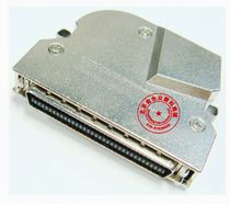 SCSI 68P welding wire male head CN68 core welding wire male head 75-degree wire outlet hole 68P iron shell spring sheet