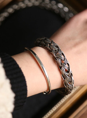 尼泊尔三色铜波西米亚风服装手镯