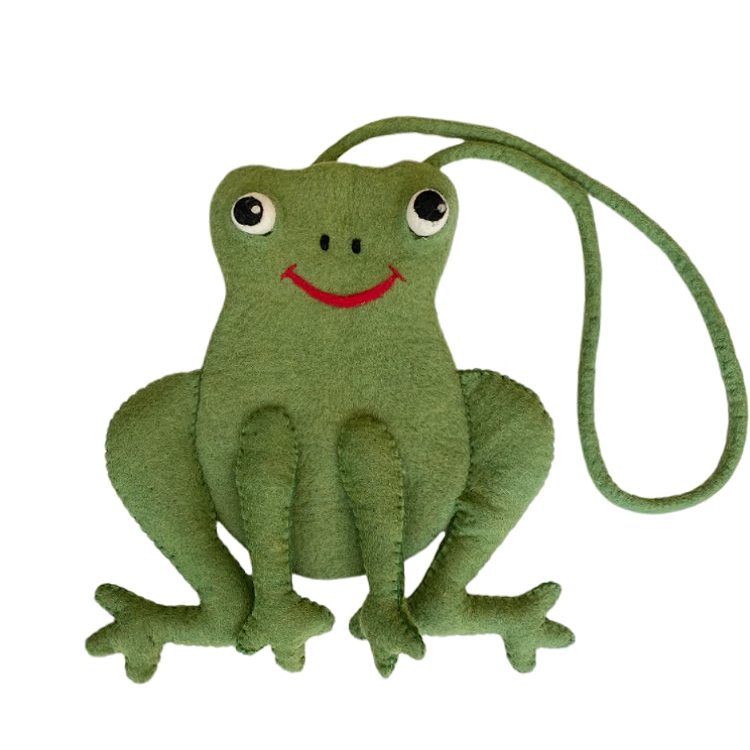 尼泊尔进口手工清新文艺可爱百搭奶牛猪猪青蛙羊毛毡单肩斜跨包,淘宝优惠券,粉丝福利购,淘宝优惠卷