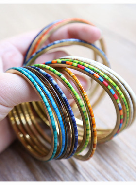 超有范儿手镯叠戴好看多彩旅行