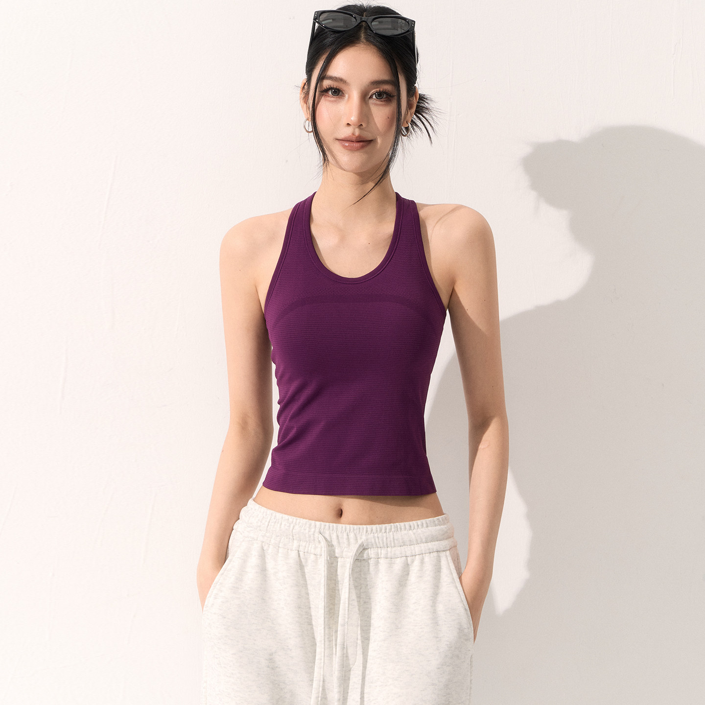 耐吉奥运动内衣女一体式固定杯减震休闲外穿普拉提工字瑜伽背心,淘宝优惠券,粉丝福利购,淘宝优惠卷