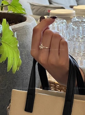 葫芦通体银925开口戒指新款配饰