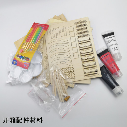 小亭子迷你古建筑模型沙盘材料手工制作diy拼装微缩中国江南凉亭 - 图1