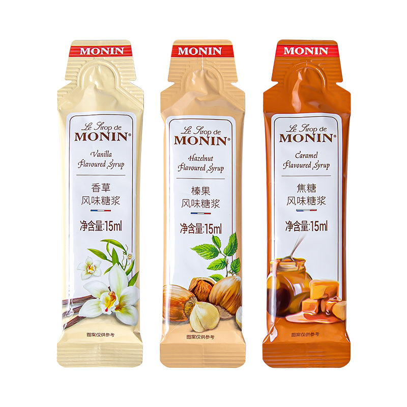 monin莫林糖浆糖条15ml原 分装小样榛果香草焦糖桂花咖啡调酒专用 - 图3