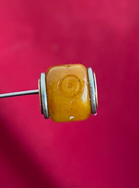 藏式骆驼骨雕刻咒眼镶嵌桶珠DIY散珠腰珠顶珠文玩108佛珠配珠配饰