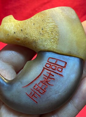 文玩牛骨牛角雕刻打磨手把件猫钩子DIY饰品配件现货批