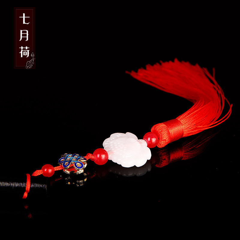 孔雀东南飞丨七月荷结婚新娘团扇手工定制出嫁喜扇古风中式秀禾扇,淘宝优惠券,粉丝福利购,淘宝优惠卷