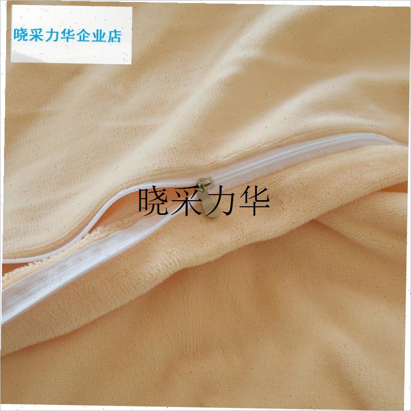 1米8x2米牛奶绒四件套r双面绒180x200m冬季珊瑚绒被套一米八乘两l - 图1