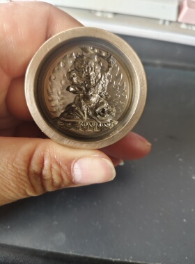 不动明王擦擦模具尺寸3.7厘米黄铜材质支持定制和复刻老擦模等