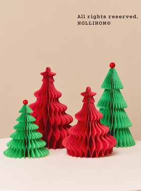 逅里Hollihom 小福星 红色高级新年装饰 春节布置 红发财树小摆件