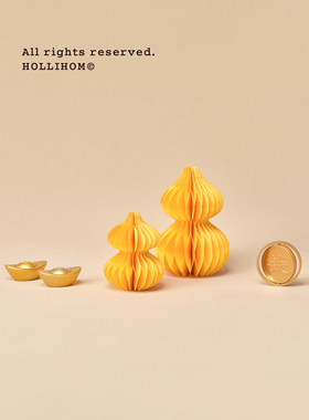 逅里 黄铜旋转芯 鎏金实心元宝 玄关工位解压小摆件 开业乔迁礼物