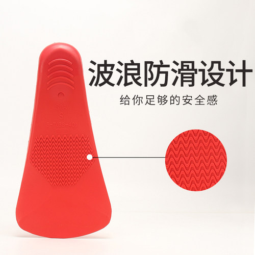 正品英发/yingfa橡胶短脚蹼专业队游泳训练脚蹼鸭蹼浮潜脚蹼蛙鞋 - 图1