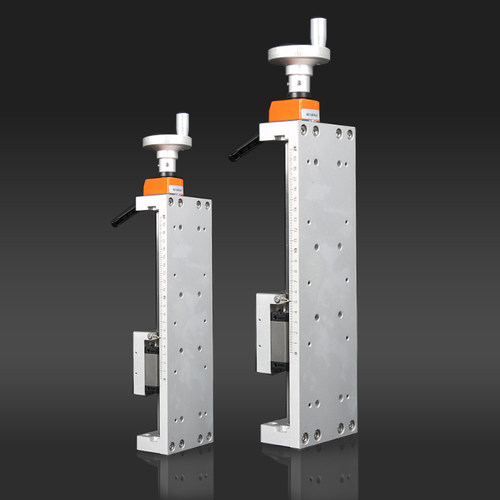 手动滑台直线模组T型滚珠丝杆手摇数显XYZ微调十字精密导轨S100 - 图2