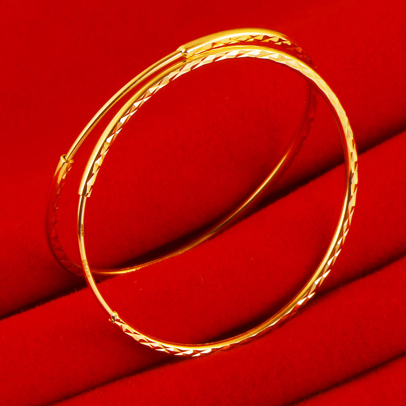 正品黄金女士玫瑰金18k金耳圈圆圈 千影珠宝耳饰