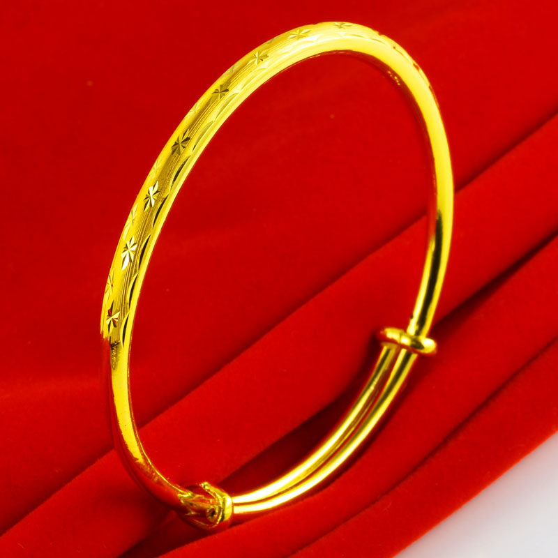正品9999足金女士送女友手镯 千影珠宝手饰