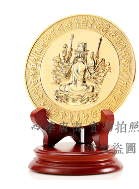 四季唐密铜准提佛母镜