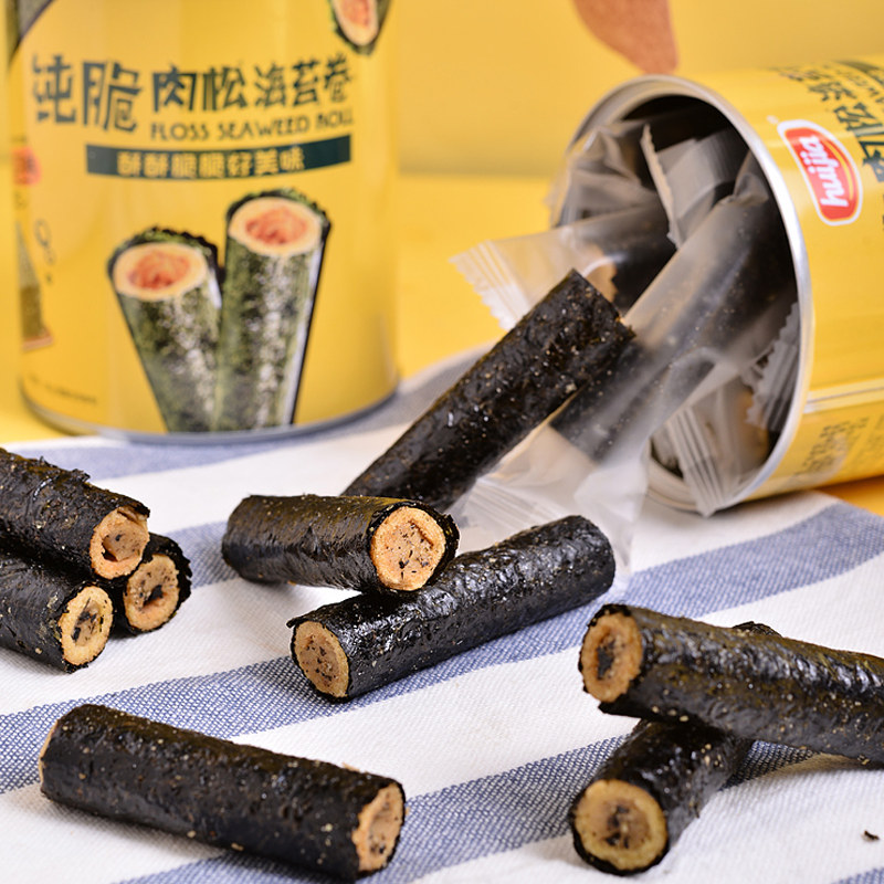 汇佳肉松罐装夹心脆即食儿童品蛋卷 汇佳食品海苔系列