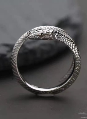 德拉科马尔福同款戒指蛇院戒指潮人钛钢扳指夸张霸气个性网红款潮