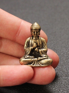 复古做旧实心 螳螂铜雕小摆件 把件 茶宠 古玩 铜器工艺品