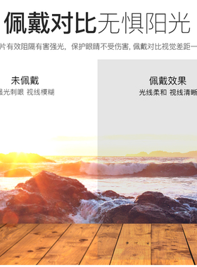 肯默kenmo太阳镜黑框眼镜男款潮痞帅大框素颜神器无度数平光镜视