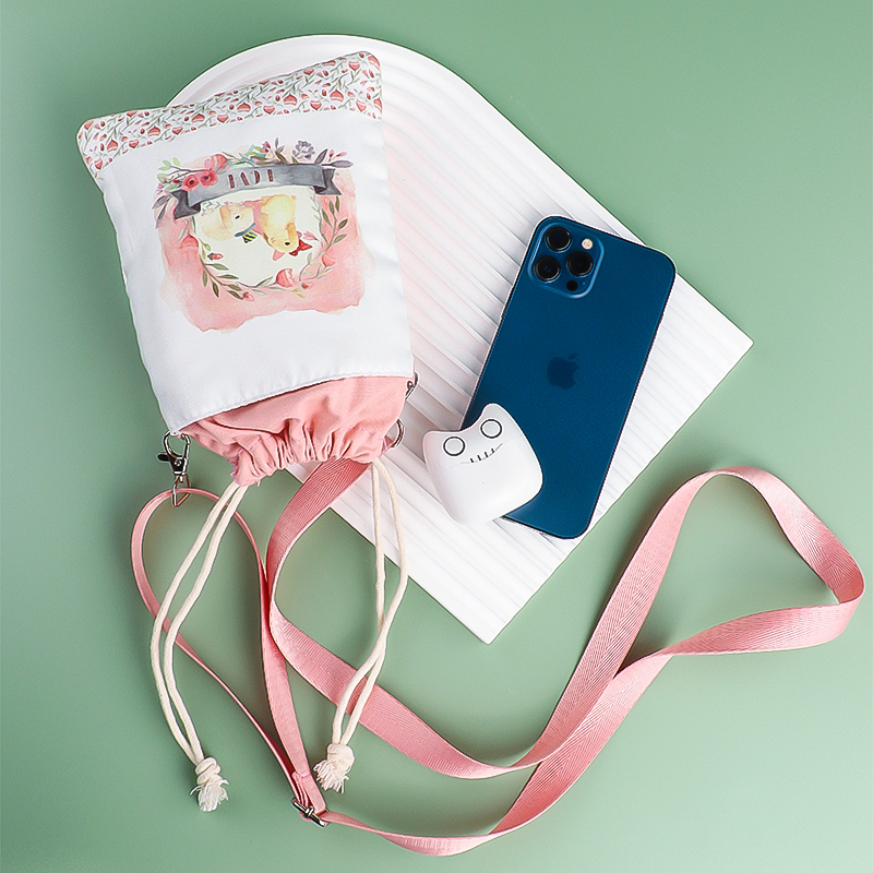 可爱手机包女斜挎迷你小包包2025新款夏天散步轻便手腕布袋零钱包,淘宝优惠券,粉丝福利购,淘宝优惠卷