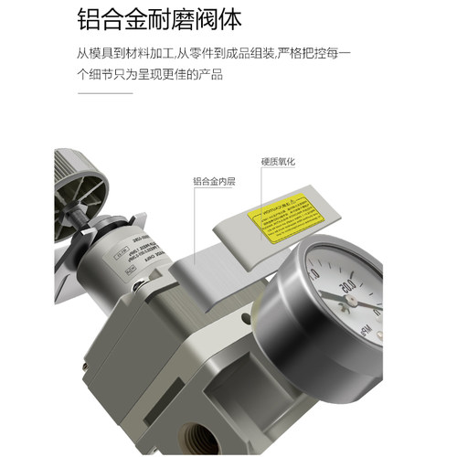 高精密调压阀减压阀IR2000-02BG IR2010-02BG IR2020-02BG SMC型 - 图2