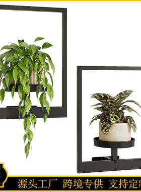 墙壁植物架壁挂式花盆室内室外花架墙壁装饰花卉展示架置物架