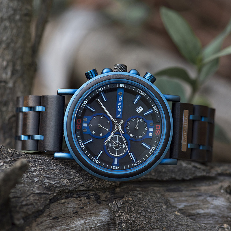bobo bird青年设计师蓝色 bobobird国产腕表