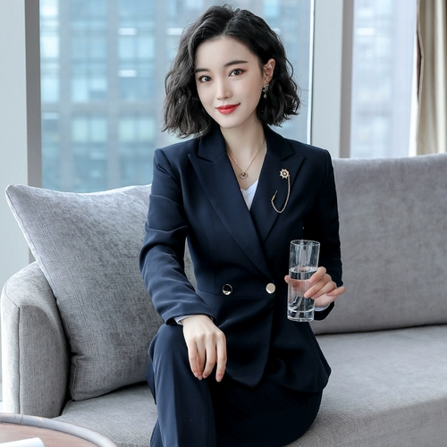 Модный комплект, пиджак классического кроя для работы, для салонов красоты, в стиле Шанель