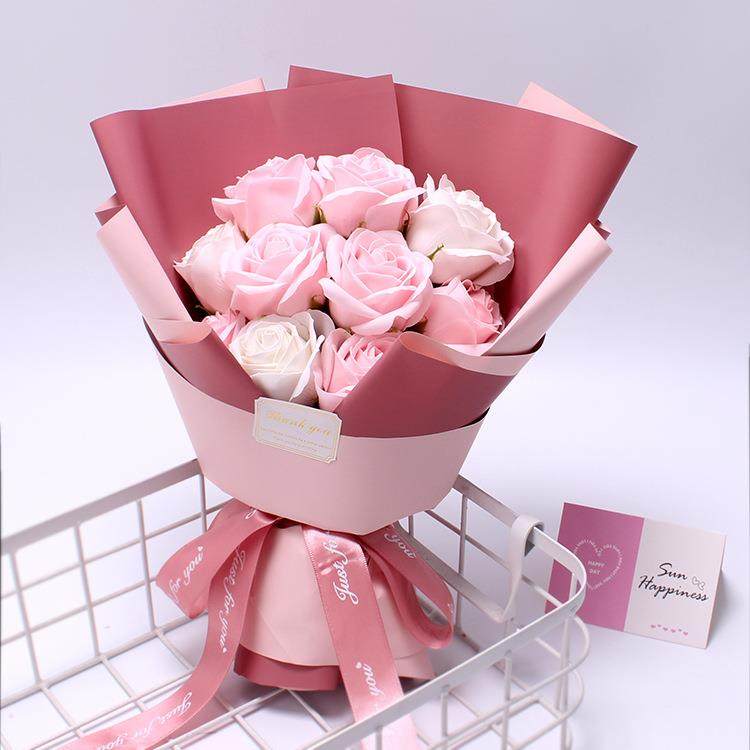 圣诞货源情人节送女友礼物11朵香皂玫瑰花束礼盒香皂花手工花,淘宝优惠券,粉丝福利购,淘宝优惠卷