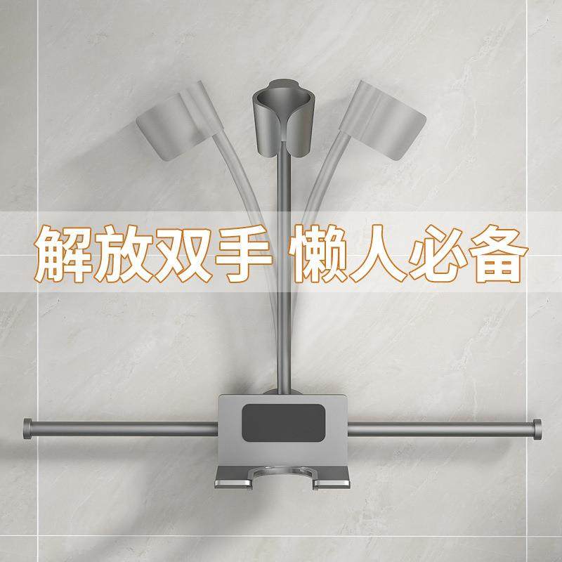 懒人吹风机支架免手拿吹风机置物架免打孔卫生间太空铝浴室风筒架,淘宝优惠券,粉丝福利购,淘宝优惠卷